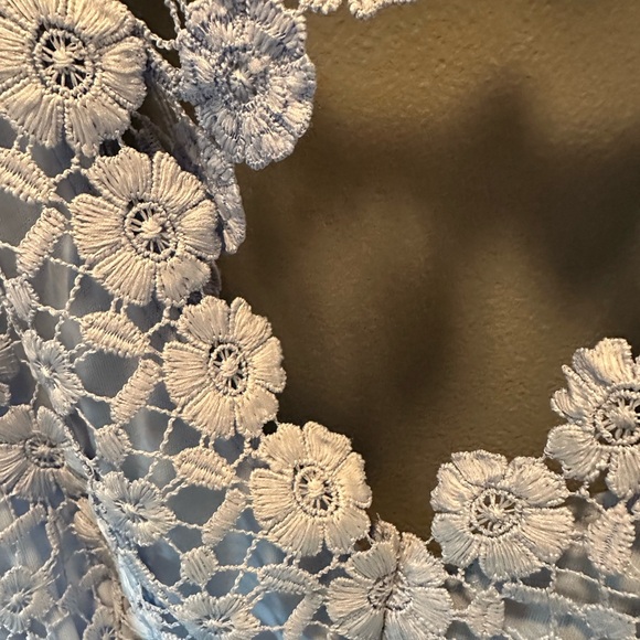 ⚡️B. Darlin Dress⚡️ Pale blue with embroidered flower design. - Picture 4 of 8